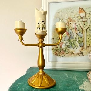 Retired Light up Disney Parks Beauty & the Beast Lumiere Candelabra